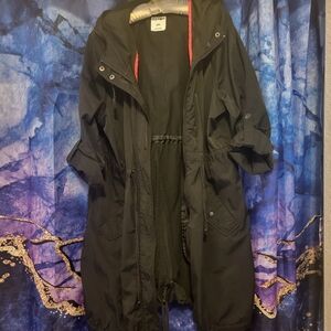 Old Navy Black Jacket with Red Accents